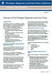 NSW Govt Strategic Land Use Policy