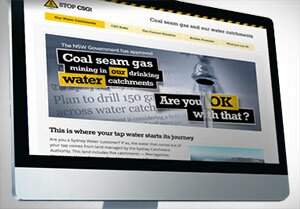 CSG and water catchments website